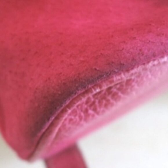 Gucci Suedeleather With Bamboo Top Handle Pink Suede Backpack - Picture 5 of 13